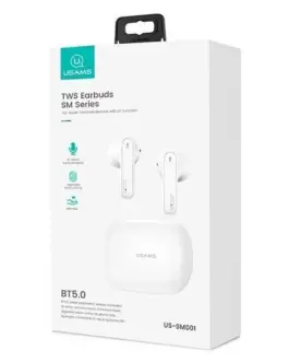 Alternative view of USAMS Bluetooth слушалки TW S 5.0 SM Series бял