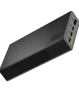 Green Cell външна батерия PowerPlay 20S 20000mAh 22,5W 3x USB-C 1x USB-A черен