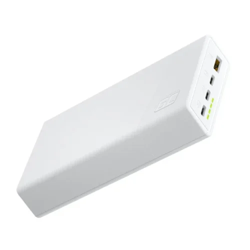 Green Cell външна батерия PowerPlay 20S 20000mAh 22,5W 3x USB-C 1x USB-A бял