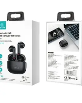 Alternative view of USAMS Bluetooth слушалки TW S 5.2 NX10 Dual mic черен