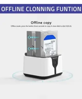 Alternative view of Qoltec HDD SSD 2.5 3.5 docking station,SATA III,USB3.0