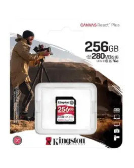 Alternative view of Kingston 256GB React Plus 280/150/MB/s U3 V60 SD Card