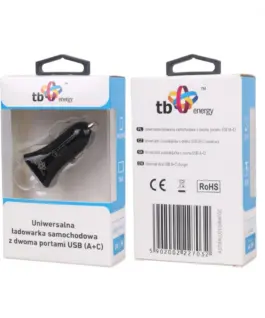Alternative view of TB зарядно за кола USB A+C Quick Charge