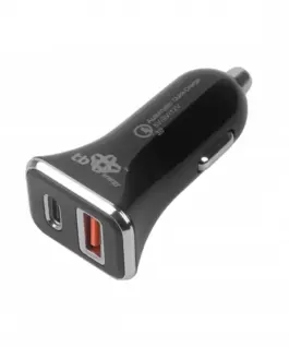 TB зарядно за кола USB A+C Quick Charge