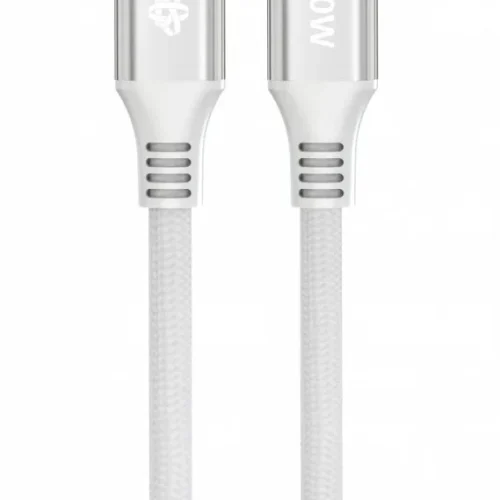 TB кабел USB C - USB C 1m 240W бял