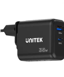 Unitek мрежово зарядно GaN PD 35W USB-C + USB-A