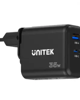 Unitek мрежово зарядно GaN PD 35W USB-C + USB-A