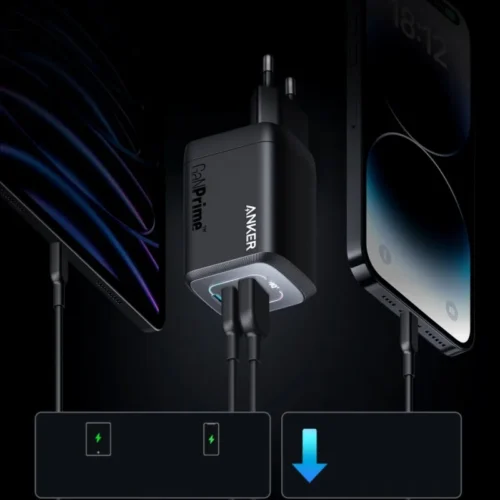 Anker зарядно 737 GaNPrime 100W USB-C x 2 USB-A x 1