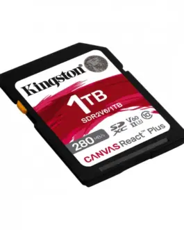 Alternative view of Kingston SD card 1TB React Plus 280/150 MB/s U3 V60