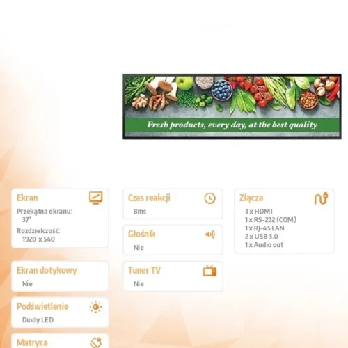 Samsung Monitor professional SH37C 37 inches 16:4