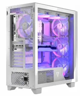 MODECOM Компютър case Volcano Perun Apex ARGB Midi бял