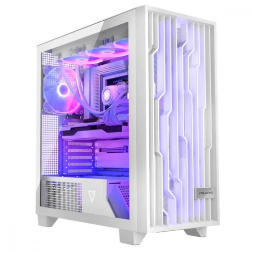 MODECOM Компютър case Volcano Perun Apex ARGB Midi бял