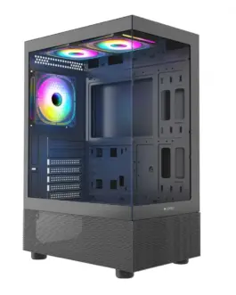 Logic Concept кутия за компютър Look ARGB Midi черен