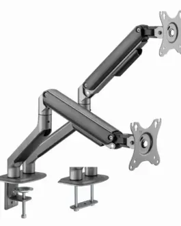 Alternative view of Gembird Desk mount 2 screens 17-32 inches 9kg сив