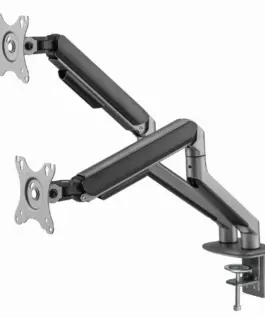 Gembird Desk mount 2 screens 17-32 inches 9kg сив