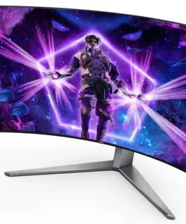 AOC Monitor AG456UCZD 44.5 inches Curved OLED 240Hz HDMIx2 DP USB-C HAS Speakers