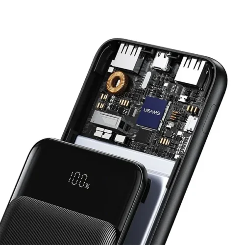 USAMS външна батерия 30000mAh 10W 1xUSB-C 2xUSB-A