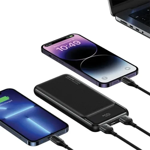 USAMS външна батерия 30000mAh 10W 1xUSB-C 2xUSB-A
