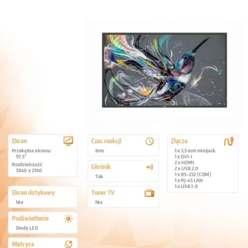 Alternative view of Philips Philips 98BDL3650Q Public Display