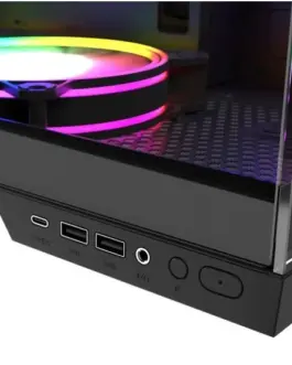 Alternative view of MODECOM Компютър case Volcano Panorama APEX ARGB 3F MIDI сив