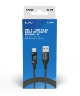 Alternative view of Savio USB кабел 60W CL0172 1m SAVIO