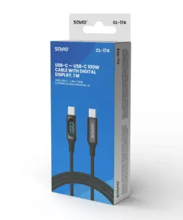 Savio USB кабел 100W CL-174 SAVIO