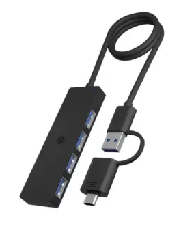 Alternative view of IcyBox ICY BOX IB-HUB1424-C3 4-Port USB TYPE-A