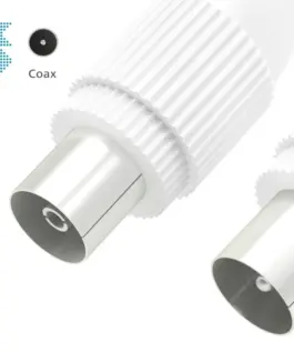 Alternative view of Hama set coax plu/jack