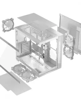 Alternative view of MODECOM Компютър case Volcano Panorama APEX ARGB 5F MIDI бял