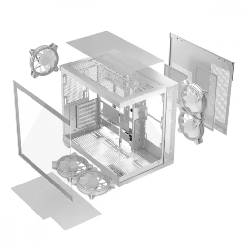 Alternative view of MODECOM Компютър case Volcano Panorama APEX ARGB 5F MIDI бял