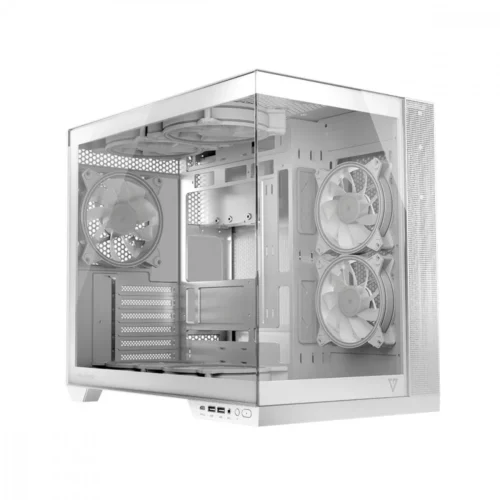 MODECOM Компютър case Volcano Panorama APEX ARGB 5F MIDI бял