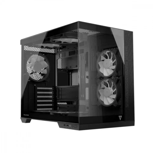 MODECOM Компютър case Volcano Panorama APEX ARGB 7F MIDI сив