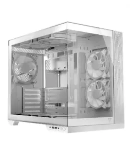 MODECOM Компютър case Volcano Panorama APEX ARGB 7F MIDI бял