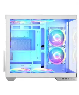 MODECOM Компютър case Volcano Panorama Midi бял