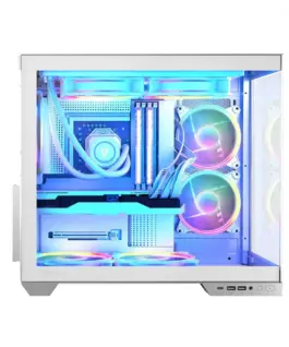 MODECOM Компютър case Volcano Panorama Midi бял