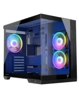 MODECOM Компютър case Volcano Panorama APEX ARGB 3F MIDI сив
