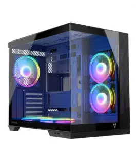 MODECOM Компютър case Volcano Panorama APEX ARGB 5F MIDI сив