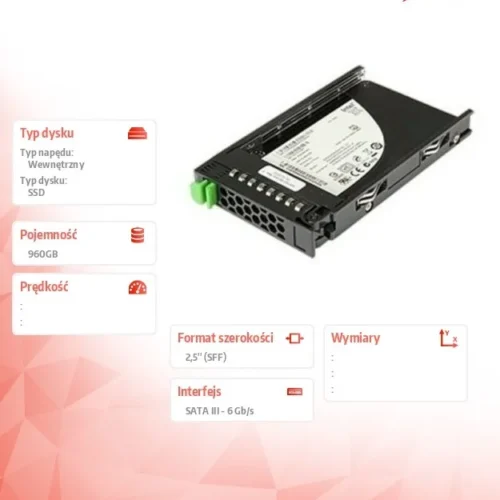 Alternative view of Fujitsu SSD SATA 960GB 2.5Mixe S26361-F5776-L960