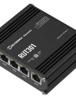 Alternative view of TELTONIKA Router RUT301 4xLAN, 1xWAN, USB 2.0, 2xDI, 2xDO