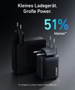 Anker Prime 735 67W 2xUSB-C 1xUSB-A черен