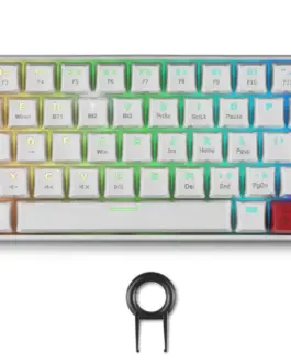 Alternative view of Геймърска безжична клавиатура Spartan Gear Pegasus 2 RGB White