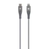 Кабел Skross USB-C - Lightning Метална оплетка 2.0 м Сив