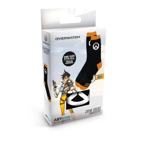 Alternative view of Чорапи ABYSTYLE OVERWATCH Socks Logo, Черен/Оранжев