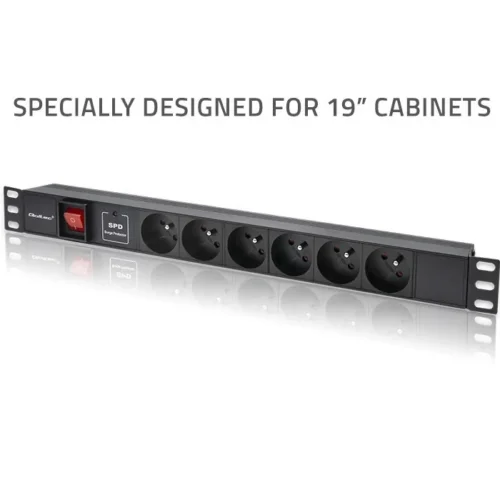 Qoltec Powerstrip for RACK 19 1U