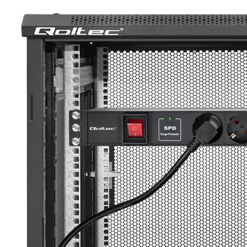 Qoltec Power strip for RACK 19 1U