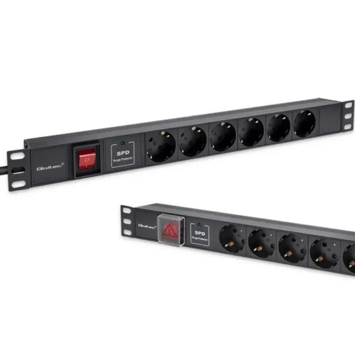 Qoltec Power strip for RACK 19 1U