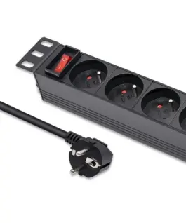 Qoltec Power strip for RACK 10 1U,16A,PDU,4xFRENCH,1.8