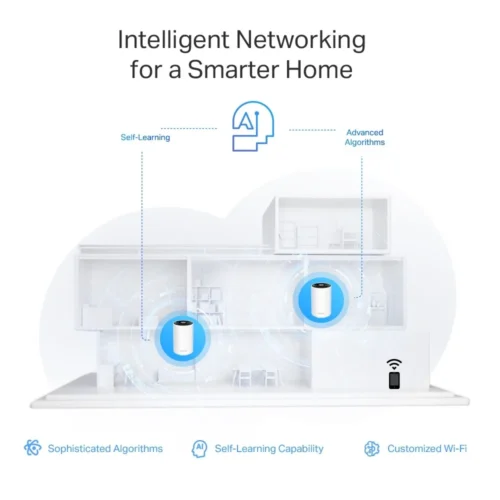 Alternative view of TP-LINK Router Deco XE75 Pro(2 -pack) WiFi 6E AXE5400