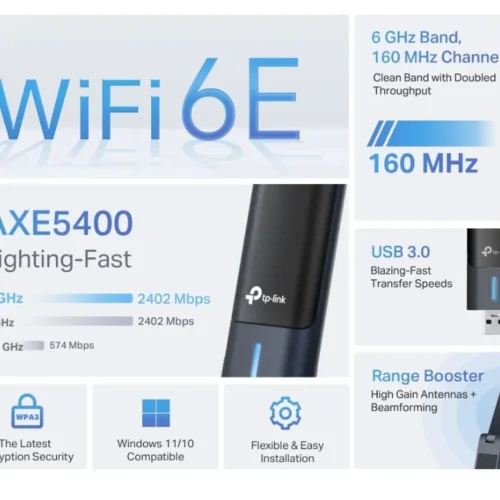 TP-LINK Archer TXE70UH USB адаптер AXE5400