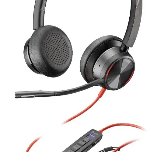 POLY черенwire 8225 Stereo USB-C/A Headset-MS-Teams 8X225A